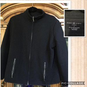Karen Scott Zip Up Jacket